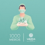 Valdys lance l’opération 1000 Mercis à destination des soignants